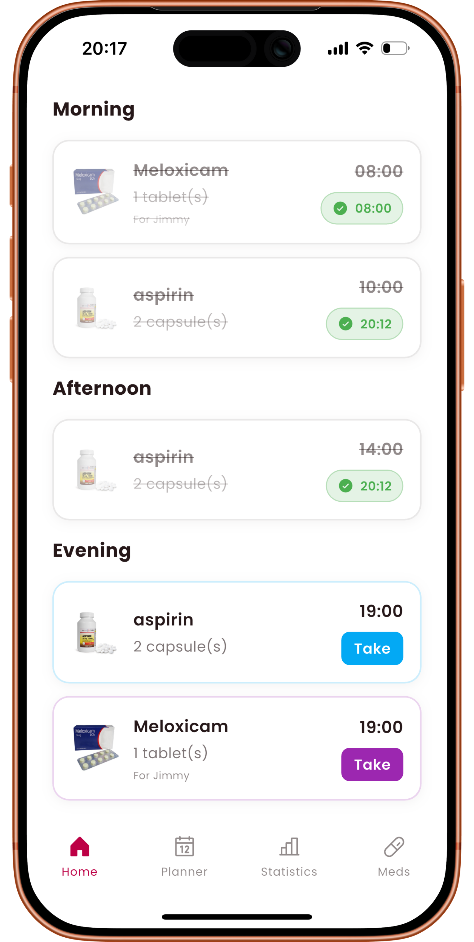 Daily Vitamin & Supplement Tracker - Finwise financial management feature